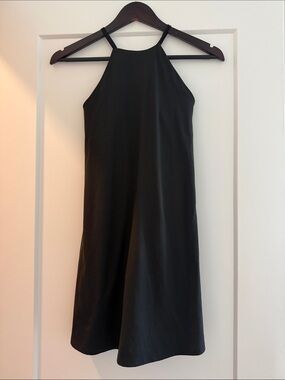 Madewell Black Halter Mini Dress (built in shorts and bra)